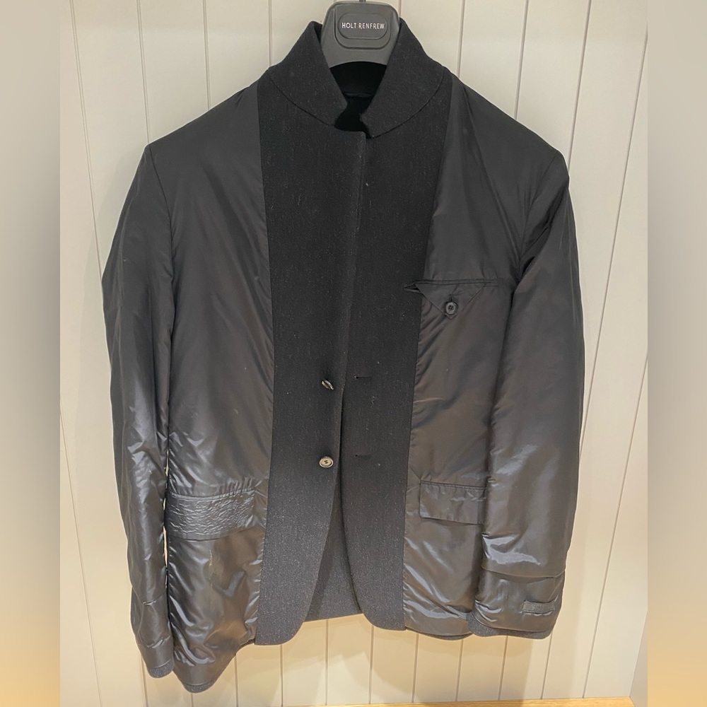 Real Prada Mens Wool and Nylon Vintage Fall Blazer Jacket